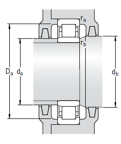Однорядные цилиндрические роликоподшипники