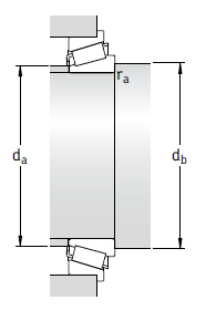 Однорядные конические роликоподшипники с фланцем на наружном кольце