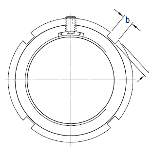 Стопорные гайки со встроенным фиксирующим устройством типа KMK (M 10x0,75 - M 100x2)