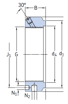 Прецизионные стопорные гайки со стопорными штифтами типа KMTA (M 25x1,5 - M 200x3)